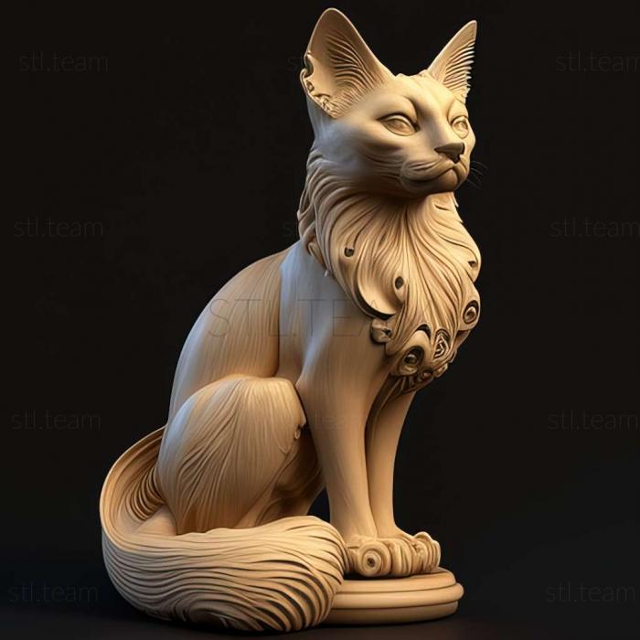 3D model Balinese cat (STL)